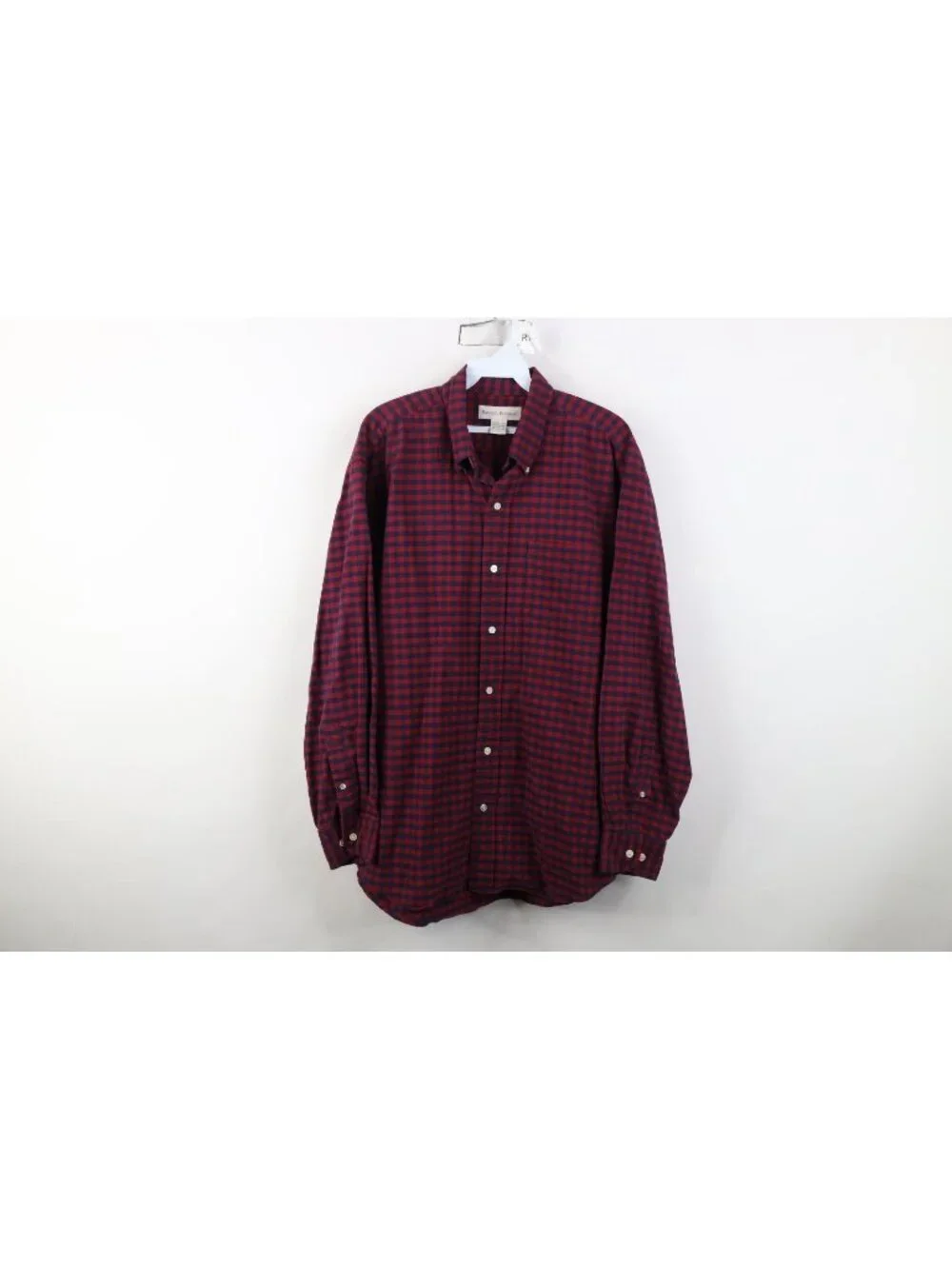 Vtg 90s Banana Republic Mens Large Faded Heavyweight Collared Button Down Shirt